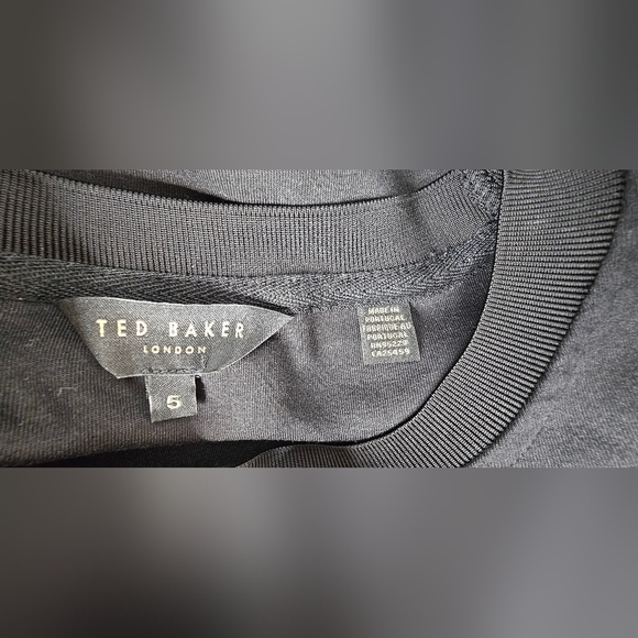 Ted Baker Zerah "Cheers" Embellished Graphic Sweatshirt Black Size L - Picture 12 of 14